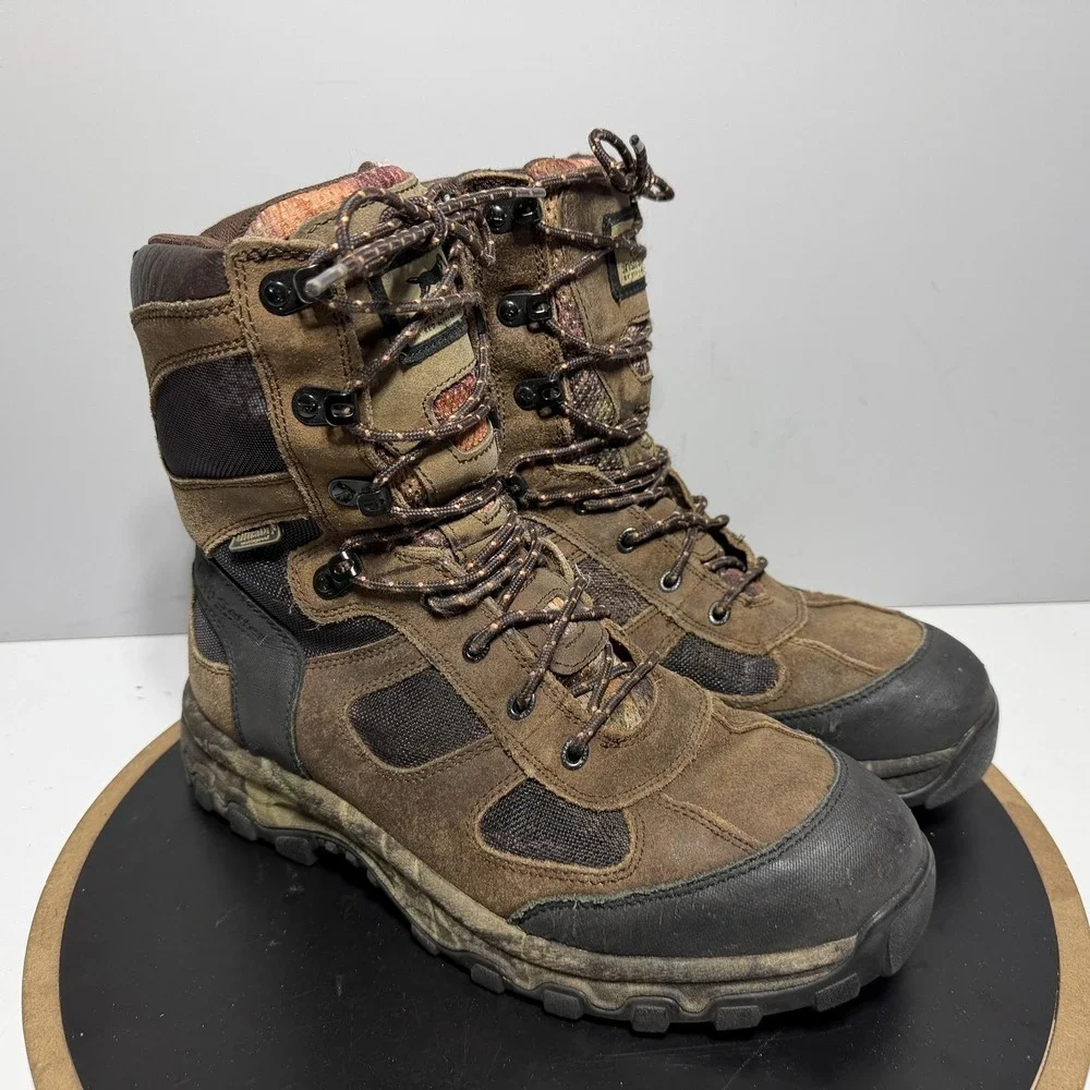 Red Wing Irish Setter Boots Men‎ Size 10.5 Brown Leather Camo Waterproof Hunting